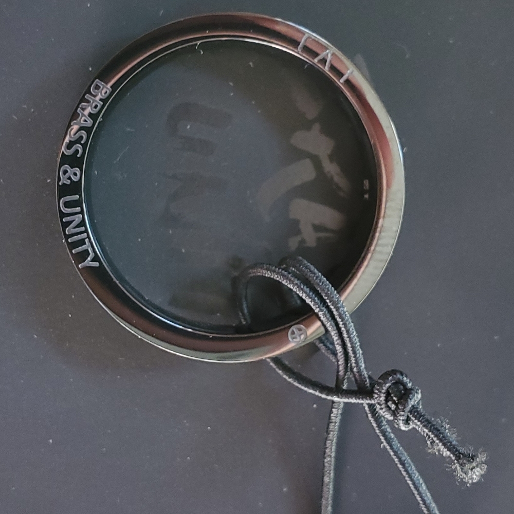 Brass and Unity Black Ring
